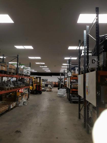 Warehouse LED lighting upgrade